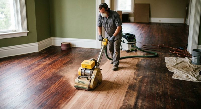 Walnut Floor Refinishing in Overland Park, KS
