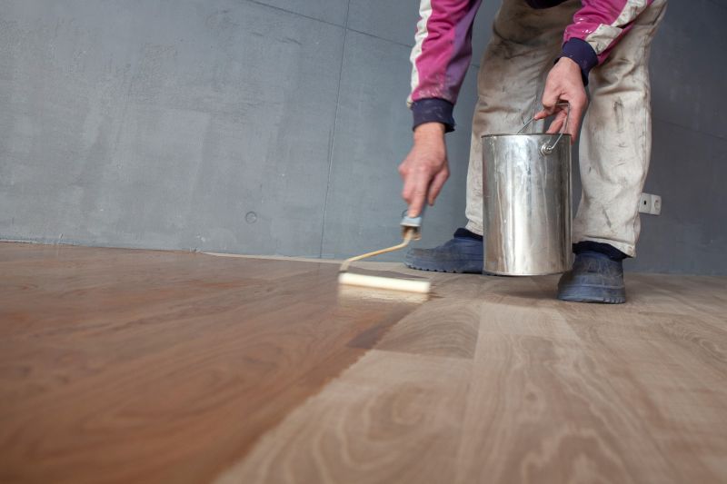Applying protective coatings to hardwood floors